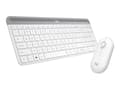 Miniatyrbild 4 av 5: Logitech Slim Wireless Combo MK470 - Sats med tangentbord och mus - trådlös - 2.4 GHz - italiensk - offwhite