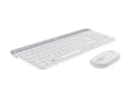 Miniatyrbild 5 av 5: Logitech Slim Wireless Combo MK470 - Sats med tangentbord och mus - trådlös - 2.4 GHz - italiensk - offwhite