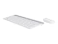 Miniatyrbild 1 av 5: Logitech Slim Wireless Combo MK470 - Sats med tangentbord och mus - trådlös - 2.4 GHz - italiensk - offwhite