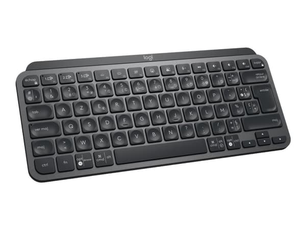 Logitech MX Keys Mini for Business, Mini, RF Wireless + Bluetooth, Näppäimen saksikytkin, AZERTY, LED, Grafiitti