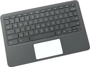 HP - Ersättningstangentbord för bärbar dator - med pekplatta - QWERTY - brittisk - med övre skydd