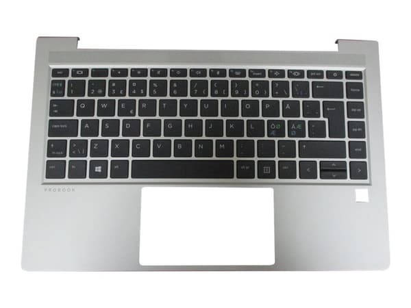 HP - Ersättningstangentbord för bärbar dator - bakgrundsbelyst - Nordisk - med övre skydd - för ProBook 440 G8 Notebook, 445 G8 Notebook