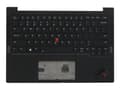 Miniatyrbild 1 av 2: Sunrex - Ersättningstangentbord för bärbar dator - med Trackpoint - bakgrundsbelyst - engelska - med övre skydd - för ThinkPad X1 Carbon Gen 9 20XW,