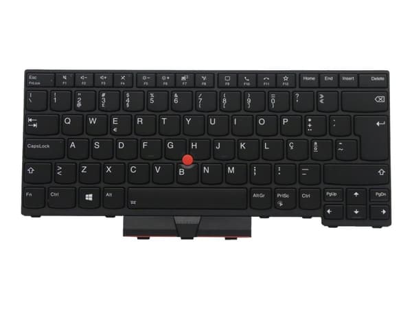 Chicony - Erstatningstastatur for bærbar PC - med Trackpoint, UltraNav - bakbelysning - QWERTY - Portugisisk - for ThinkPad L14 Gen 1 20U1, 20U2, 20U