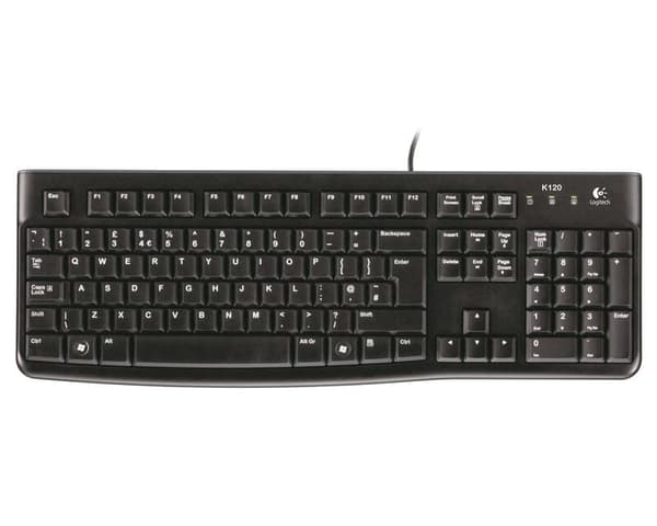 Original Logitech K120 Tangentbord, Pan Nordisk Layout