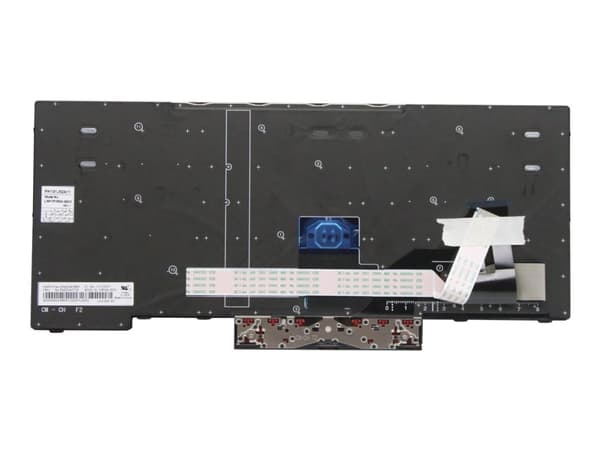 Chicony - Ersättningstangentbord för bärbar dator - tysk - svart - för ThinkPad P14s Gen 1 20S4, 20S5; T14 Gen 1 20UD, 20UE