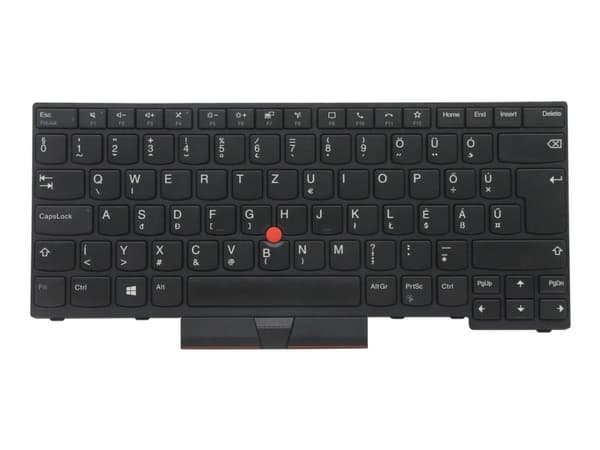 Chicony - Ersättningstangentbord för bärbar dator - tysk - svart - för ThinkPad P14s Gen 1 20S4, 20S5; T14 Gen 1 20UD, 20UE