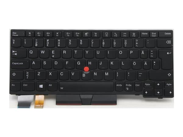 Lite-On - Ersättningstangentbord för bärbar dator - med Trackpoint, UltraNav - bakgrundsbelyst - QWERTY - Svenska/finska - svart - FRU - för ThinkPad