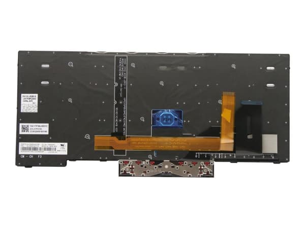 Chicony - Erstatningstastatur for bærbar PC - bakbelysning - Portugisisk - svart - for ThinkPad P14s Gen 1 20S4, 20S5; T14 Gen 1 20UD, 20UE