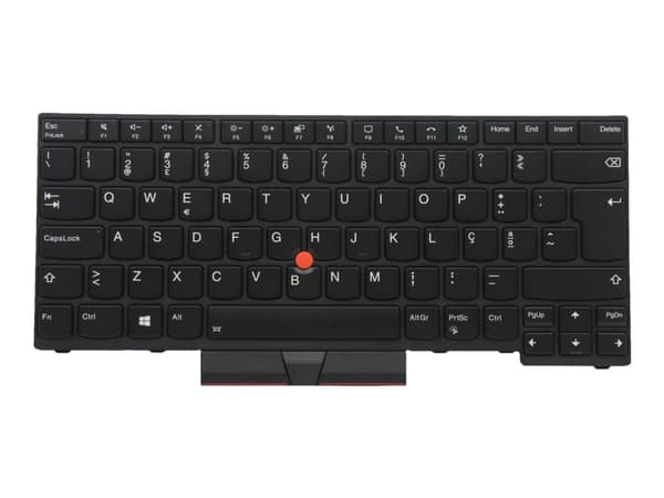 Chicony - Erstatningstastatur for bærbar PC - bakbelysning - Portugisisk - svart - for ThinkPad P14s Gen 1 20S4, 20S5; T14 Gen 1 20UD, 20UE