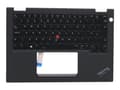 Miniatyrbild 4 av 5: Chicony - Ersättningstangentbord för bärbar dator - med Trackpoint - bakgrundsbelyst - QWERTY - brittisk - FRU - med övre skydd - för ThinkPad X13 Yo