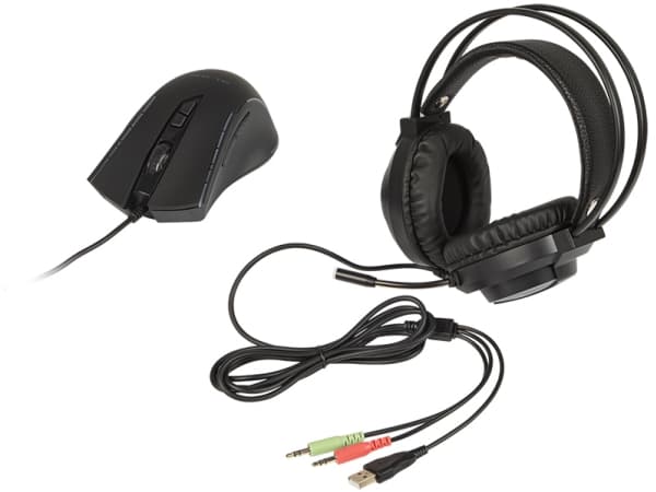 BLOW 84-218, Koblet med ledninger (ikke trådløs), USB, QWERTY, LED, Sort, Mus inkludert