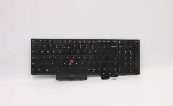 Chicony - Ersättningstangentbord för bärbar dator - bakgrundsbelyst - Engelska - Europa - svart - för ThinkPad P15 Gen 2 20YQ, 20YR; T15g Gen 2 20YS,