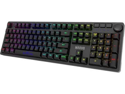 Marvo Marvo KG954 EN keyboard, US keyboard, for gaming, membrane type wired (USB), black, backlit