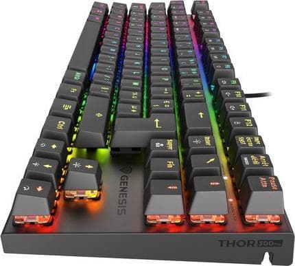 Genesis Keyboard GAMING KEYBOARD GENESIS THOR 300 TKL RGB FR MECHANICAL BACKLIGHT RED SWITCH