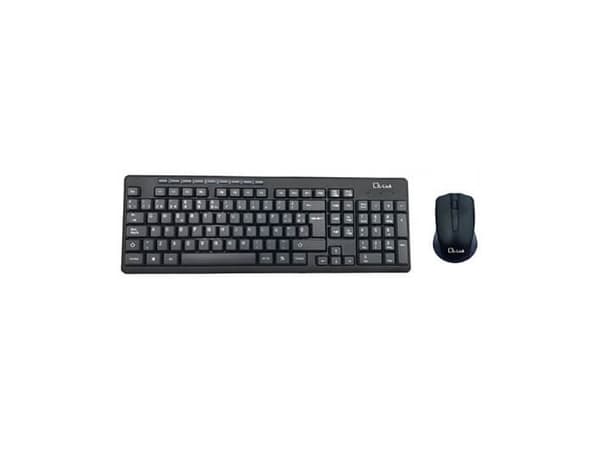 L-Link LL-KB-555-WCOMBO, Wired, USB, Membrane, QWERTY, Black, Mouse included