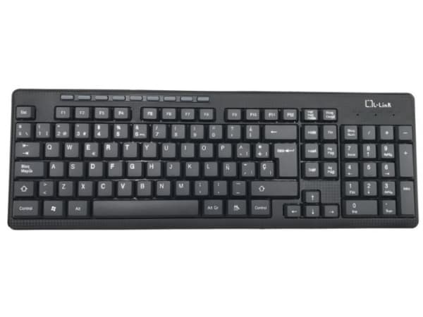 L-Link LL-KB-555-WCOMBO, Wired, USB, Membrane, QWERTY, Black, Mouse included