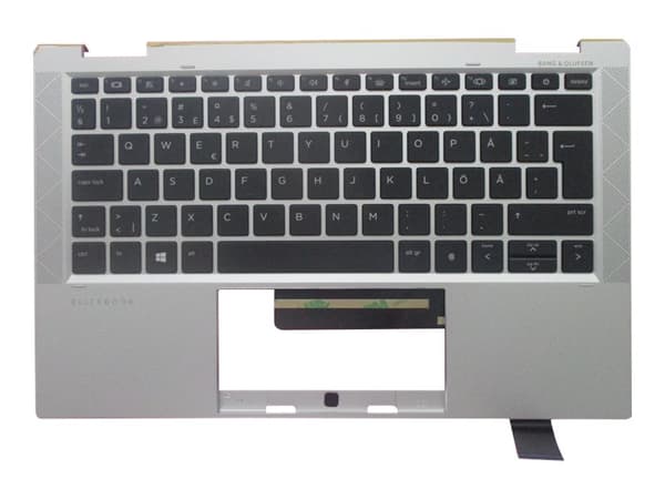 HP - Erstatningstastatur for bærbar PC - bakbelysning - QWERTY - Nordisk - med toppdeksel - for EliteBook x360 1030 G7 Notebook