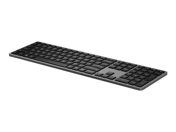 HP Langaton kaksitilainen 975 -näppäimistö, Täysikokoinen (100 %), RF Wireless + Bluetooth, Mekaaninen, QWERTY, Musta