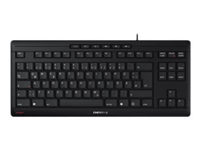 CHERRY STREAM KEYBOARD TKL, USB, Näppäimen saksikytkin, QWERTY, Musta