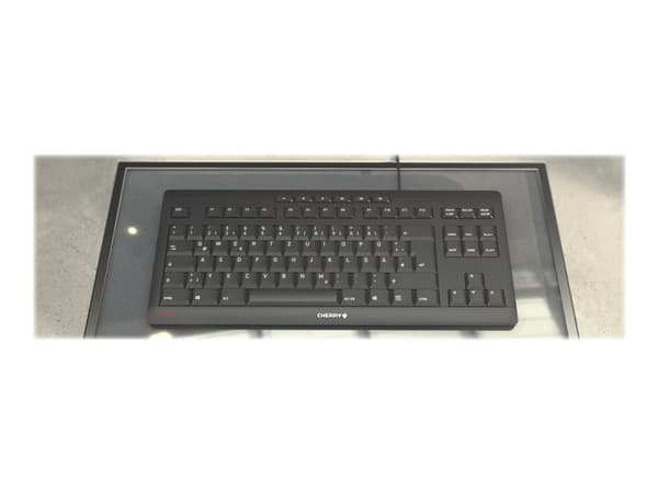 CHERRY STREAM KEYBOARD TKL, USB, Näppäimen saksikytkin, QWERTY, Musta