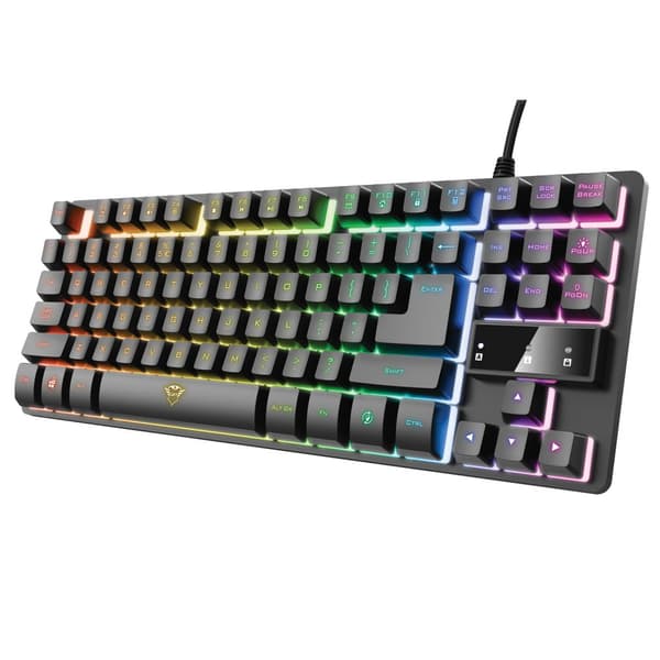 GXT 833 Thado TKL RGB Gaming Keyboard Nordisk Svart, Silver