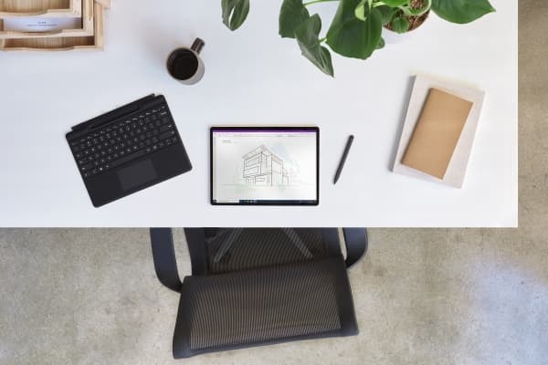 Microsoft Surface Pro Signature Keyboard - Tastatur - med akselerometer, styreplate, lagrings- og ladebakke for Surface Slim Pen 2 - AZERTY - Fransk