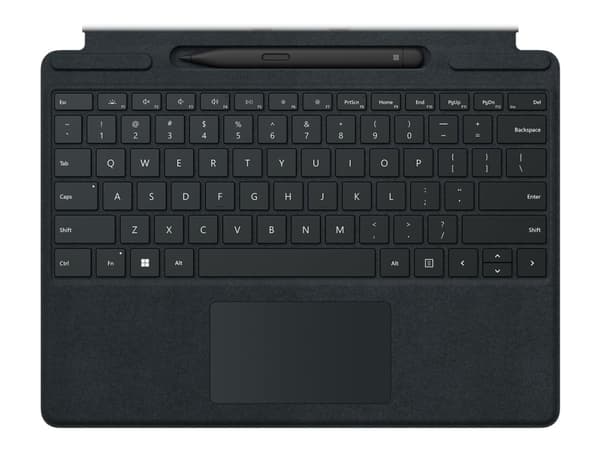 Microsoft Surface Pro Signature Keyboard - Tangentbord - med pekplatta, accelerometer, Förvarings- och laddningsfack för Surface Slim Pen 2 - QWERTY