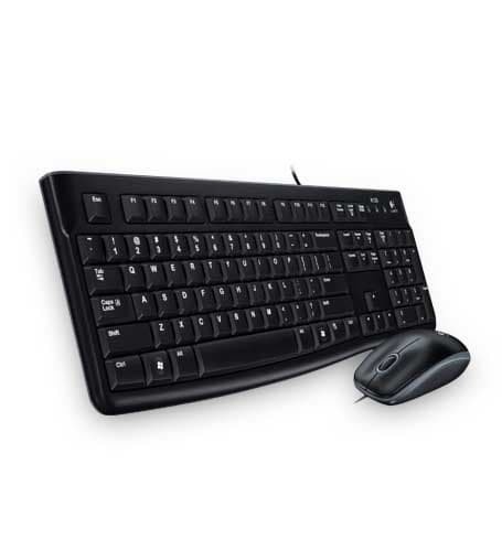 MK120 skrivebordssett, svart (nordisk)