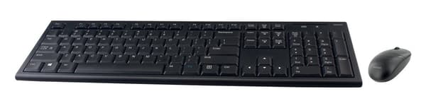 Wireless combo kit, keyboard and mouse, 10m range, US layout