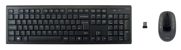 Wireless keyboard and mice USB receiver 10m range UK layout
