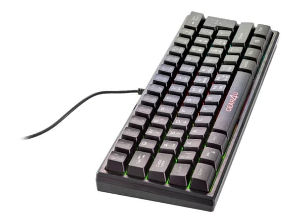 Gear4U - Tangentbord - bakgrundsbelyst - USB - Nordisk - svart
