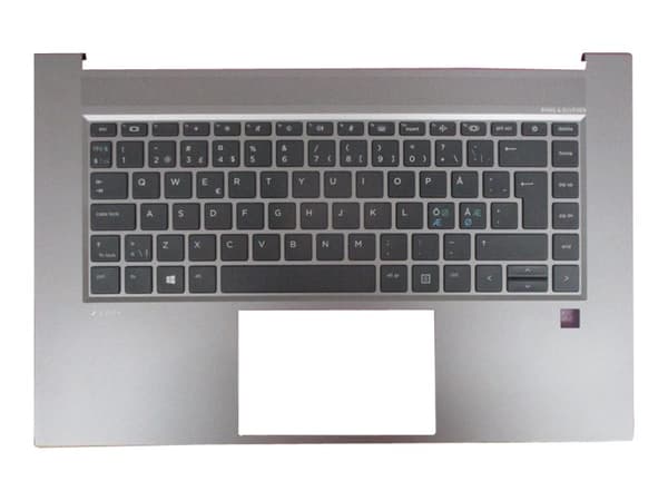 HP - Ersättningstangentbord för bärbar dator - bakgrundsbelyst - Nordisk - med övre skydd - för ZBook Studio G7 Mobile Workstation