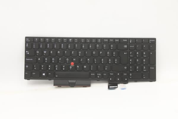 Transimage - Ersättningstangentbord för bärbar dator - med Trackpoint - bakgrundsbelyst - ungerska - svart - för ThinkPad P15 Gen 1 20ST, 20SU; T15g