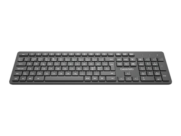 Gearlab GLB211102, Täysikokoinen (100 %), Langallinen, USB, Kalvokytkin, QWERTY, Musta