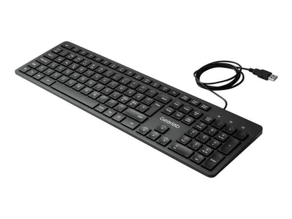 eSTUFF G220 - Tastatur - USB - QWERTY - Nordisk - svart Sort