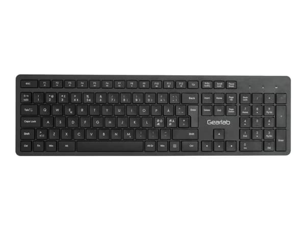eSTUFF G220 - Tangentbord - trådlös - 2.4 GHz - QWERTY - Nordisk - svart