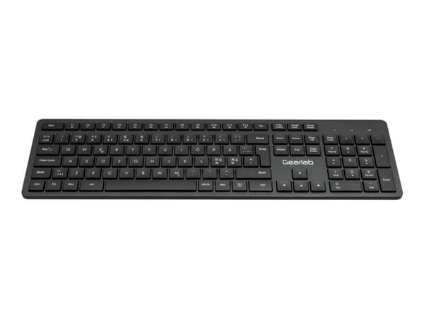 eSTUFF G220 - Tangentbord - trådlös - 2.4 GHz - QWERTY - Nordisk - svart