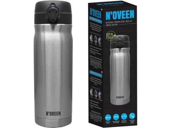 Noveen NOVEEN Termoflaske 400 ml TB802 sølv