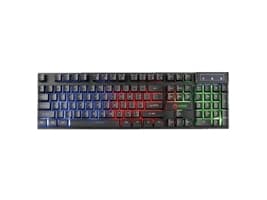 Marvo CM409-UK, Kabel, USB, Membrantangentbrytare, QWERTY, RGB LED, Svart