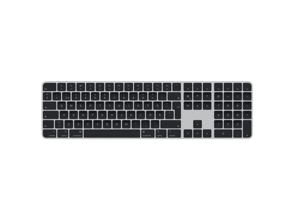 Apple Magic Keyboard with Touch ID and Numeric Keypad - Tangentbord - Bluetooth, USB-C - svensk - black keys