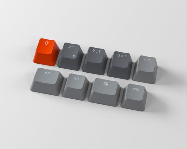 K2 V2 RGB Trådløs Aluminium Tastatur [Gateron Red]