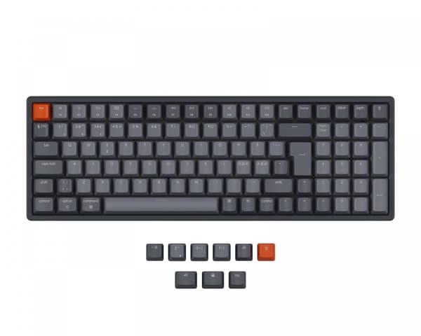 K4 V2 RGB Trådløs Aluminium Hotswap Tastatur [Gateron Red]