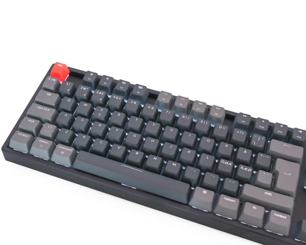 K8 RGB Trådløs Aluminium Hotswap TKL Tastatur [Gateron Blue]