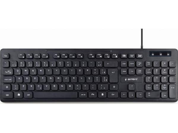 Gembird KB-MCH-04-RU - Tangentbord - USB - ryska - svart