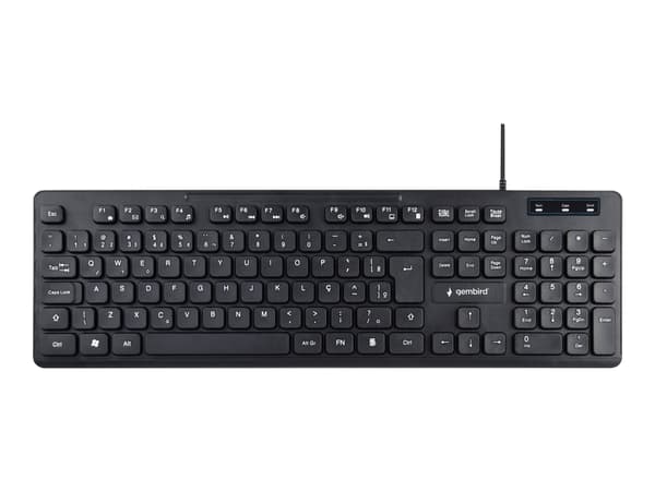 Gembird KB-MCH-04-RU - Tangentbord - USB - ryska - svart Svart