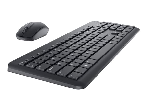 DELL KM3322W, Täysikokoinen (100 %), Langaton RF, Musta, Sisältää hiiren