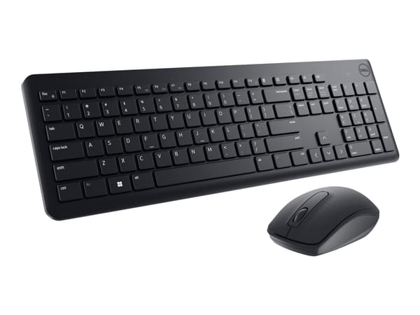 DELL KM3322W, Täysikokoinen (100 %), Langaton RF, Musta, Sisältää hiiren