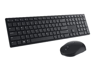 DELL KM3322W, Täysikokoinen (100 %), Langaton RF, Musta, Sisältää hiiren