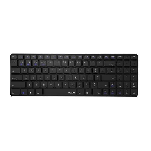 Keyboard E9100M Wireless Multi-Mode Black Svart
